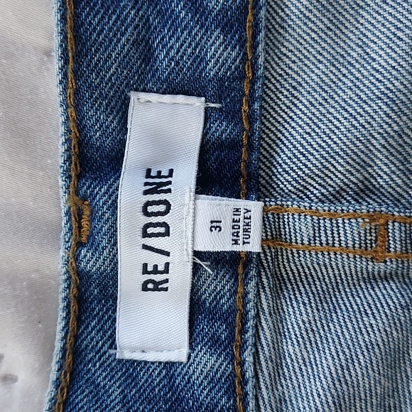 Re/Done Originals 90's Low Slung Short en Bleu Mere Sz 31 NWT - Picture 9 of 16